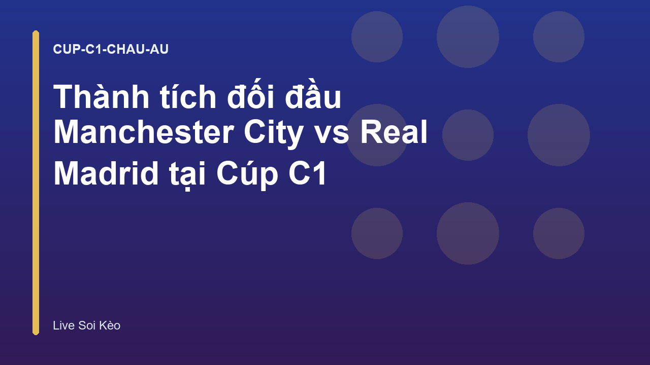 Read more about the article Thành tích đối đầu Manchester City vs Real Madrid tại Cúp C1